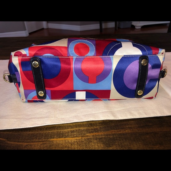 LIMITED EDITION Vibrant multicolored Coach hobo - Picture 6 of 8